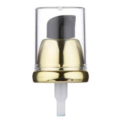 China Gold or silver with child safe plastic fast delivery Alumite cosmetic imperial 18/410 ace pp treatment pump for sale