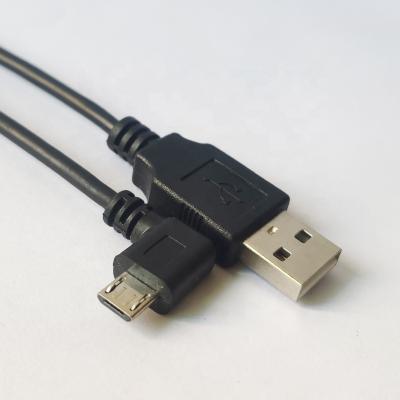 China Custom Right Angle Micro USB Camera To USB A Male Cable for sale