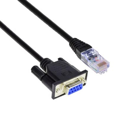 China Projector OEM DB9 PIN Female RJ45 to Male 8P8C CONSOLE CABLE for sale