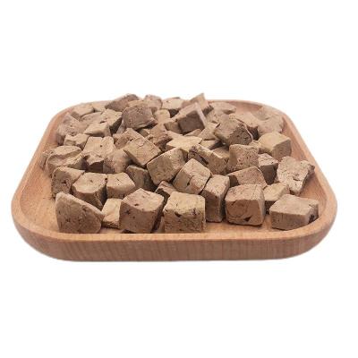 China Skin & Hot Selling High Quality Pet Cat Dog Training Treats Coat Health Freeze Dried Duck Liver Food Pet Food for sale