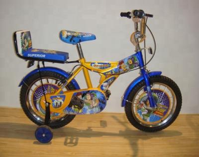 China HH-K1670 16 Inch Rocket Steel Kids Bike With Rear Cushions for sale