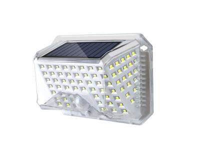 China Outdoor Solar Powered Motion Sensor Wall Mounted Lighting Most Product IP65 Tempered Glass Solar Light for sale