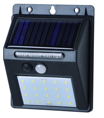 China Modern LM T8C-20D PP Housing CDR Solar Wall Light 4W 60LM Polycrystalline Solar Panel Collector for sale