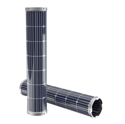 China 100W 18V 25 Years Lifetime Cylindrical Solar Panel Post Integrated Solar Street Light LM-Q100 Post for sale