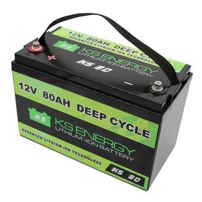 China Toys deep cycle lifepo4 lithium battery pack 12v 80ah Li-ion battery for sale