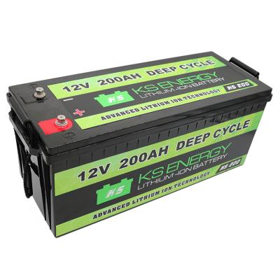 China Toys APP control deep cycle lifepo4 12v 200ah lithium ion battery for sale