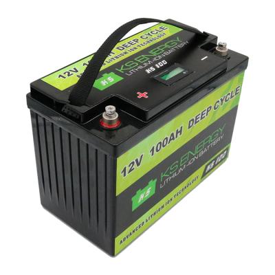 China 12V 100Ah storage solar power systems deep cycle 12V lifepo4 battery pack lithium ion battery for sale