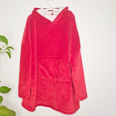 China Winter QUICK DRY Thickening Warmth Comfort Bestselling Fleece Women's Hoodie Coral Pajamas for sale