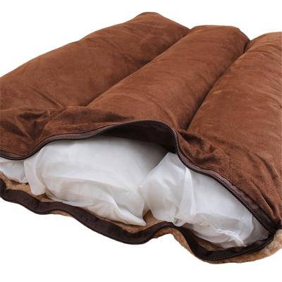 China Custom Luxury Medium Small Cat Travel Dog Cashmere Mat Soft Thickened Washable Padded Pet Bed for sale