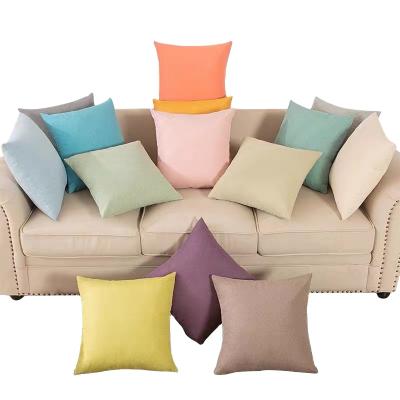 China Hot Selling Solid Color Pillow Custom Washable Sofa Anti-Static Cushions Large 100% Polyester Sofa Back Cushion for sale