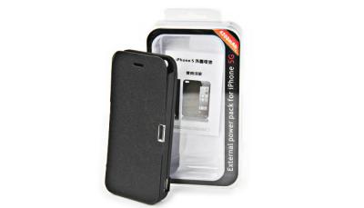 China Black Battery Backup Case Accessories 500mAh With Iphone 5s Wireless Charging for sale