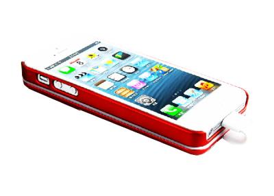 Cina Li di sostegno rosso - batteria Iphone del polimero 5 casi caricantesi 2800MAH in vendita