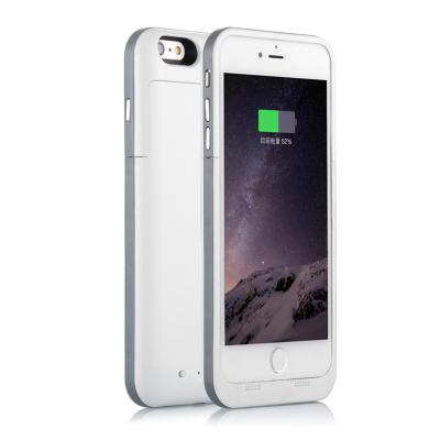 China Lithium-polymer battery External Charging Case For Iphone 6 Plus  Safety White for sale