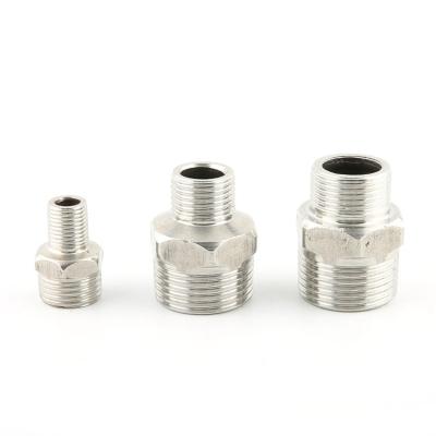 China Hose Lines Connect Stainless Forged Threaded Hex Male Joint High Pressure Fit Hex Hose 304 316 Bspt Bsp NPT, Hose Fitting Nipple for sale