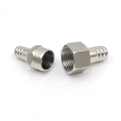 China Hose Lines Connect Barbed Stainless Steel Hose For Hose Fittings Connector Stainless Steel 3 Way Barb Tee for sale