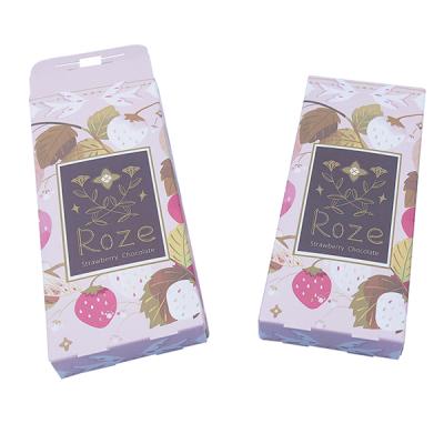 China Disposable Custom Printing Coated Paper Small Fancy Color Box For Chocolate for sale