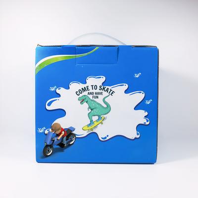 China Handmade corrugated factory custom cheap handheld cartons can pack food and toy products for sale