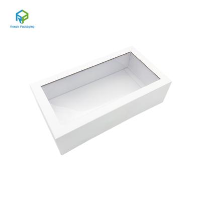 China Handmade Factory Selling Low Price Custom Paper Gift Box Magnet Transparent Window for sale