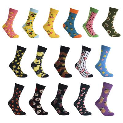 China Yiwu Funny Socks Anti-Fault Cotton Women Socks Calcetines Cherry Pineapple Lemon Fruit Unisex Antibacterial Colorful Fruit Cotton For Sale for sale