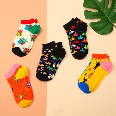 China Winter Antibacterial Autumn Cotton Socks Men Harajuku Skateboard Hip Hop Street Cut Socks Small Low Dots Socks Women for sale