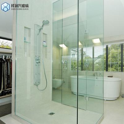 China Customizable Pull Handle Tempered Glass Partition for Bathroom Shower Enclosure Room for sale