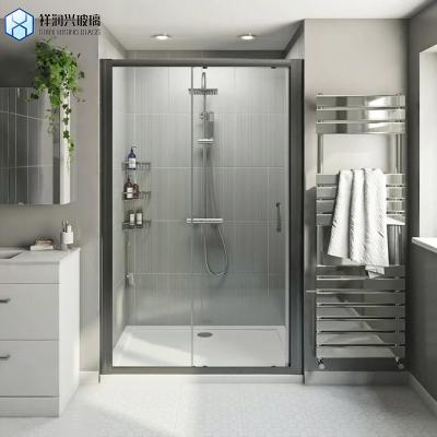 China Frameless Design Customized Request Tempered Glass Sliding Shower Door for Bathroom for sale