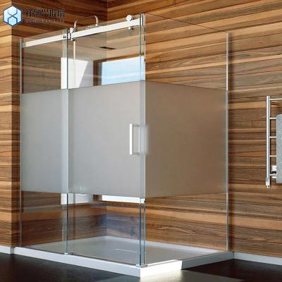 Chine Porte de douche en verre transparent à pivotement de salle de bain minimaliste moderne avec certificat CE à vendre