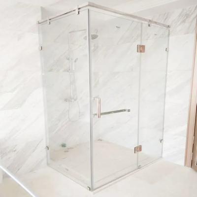 China Full Frame Hidden Diamond Shower Room Corner Shower Enclosure with 10mm Glass Thickness for sale