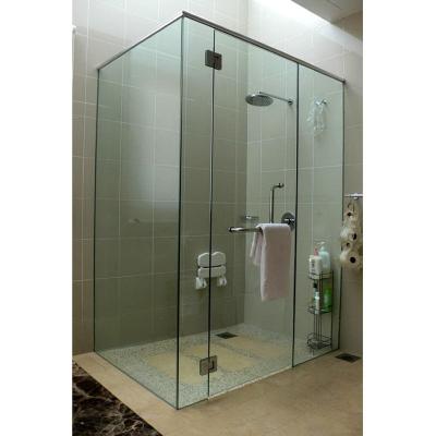 China 70X70 Diamond Shaped Shower Enclosure Portable Glass Door Safety Glass Customized Request for sale