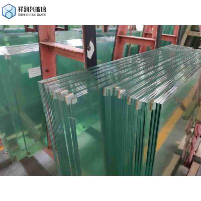 China 21.52mm Laminated Glass PVB Low Iron Tempered Sandwich Double Glazing Glass for Furniture for sale