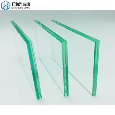 China Outdoors 12.8mm Custom Size Clear Building Construction Sandwich Glass Laminated Glass for sale