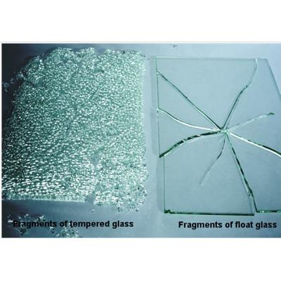 China 4 mm gehard laag-E glas India glas dubbele deur koelkast met Fragment staat III Te koop