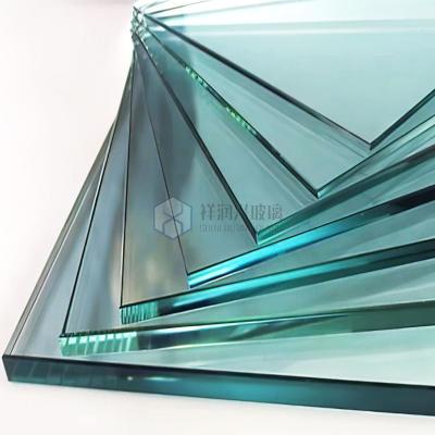 China Chinese Flat Clear Glass Toughened Pool Railing Tempered Glass Cost Per Square Meter for sale