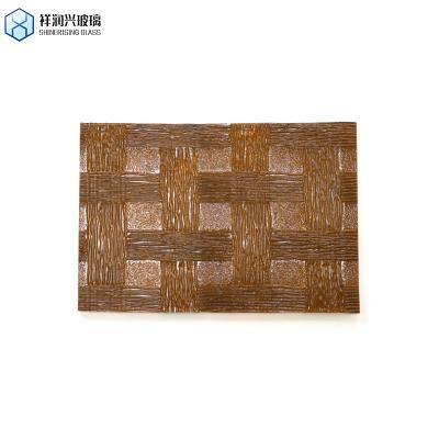 China Solid Structure 4mm 5mm 6mm Tempered Patterned Glass for Window Glass Home Decoration for sale