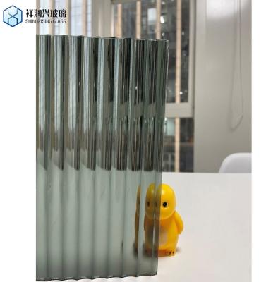 China Customized LED Bathroom Mirror Glass with Ultra Clear Float Glass and Pattern Design for sale