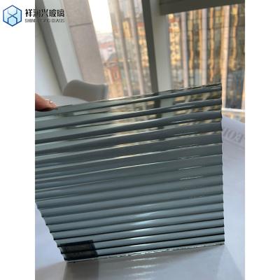 China Privacy Protection Pet Decorative Film for Living Room Glass 3D Reeded Glass Pattern for sale