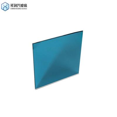 China Commercial 1mm-8mm Tinted Mirror Glass Red Blue Grey Golden Bronze Colored Mirror Glass for sale