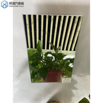 China Cutting and Edging Rectangle Antique Silver Bathroom Mirror Glass Sheet for Home Design for sale