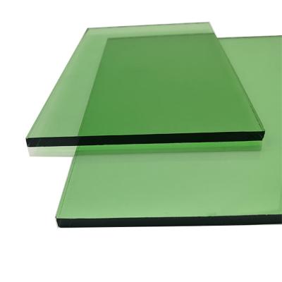 China Tempered Laminated Glass in Green Tint for Perfect Safety in Automotive and Building for sale