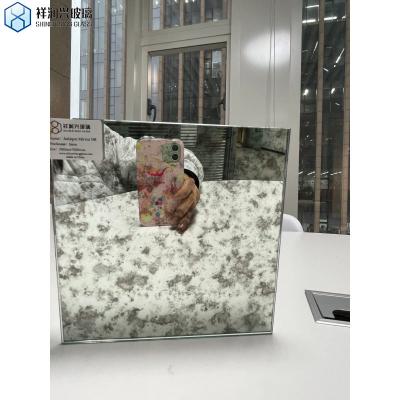 China Home Decor Mirrored Glass Furniture Flat Polished Edge Work for Antique Mirror Art for sale