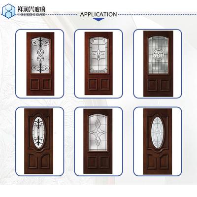 China Physically Tempered Patterned Glass for Architectural Window Beautiful Stained Glass for sale