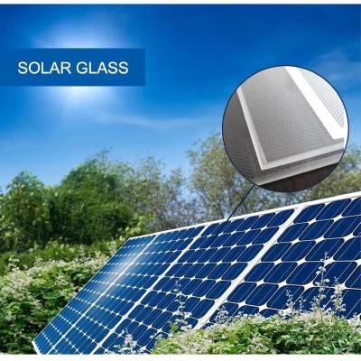 China High Transparent Solar Panel Low Iron Tempered Glass for Building Solar Glass Customized for sale