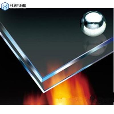 China Extra Ultra Clear Fire Resistant Glass Sheet for Building Windows 1mm to 15mm Thickness for sale