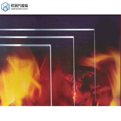 China Technique Laminated Clear Ceramic Fireplace Glass Sheet Heat Resistant Gas Oven Door Glass for sale