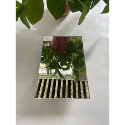 China Cutting Processed Decorative Glass Mirror Wall Panel with Modern Style and Tempering for sale