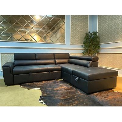 China Sofa Set Furniture Leather Folding Foldable Sofa Bed With Storage Sectional Sofa Cama Living Room for sale