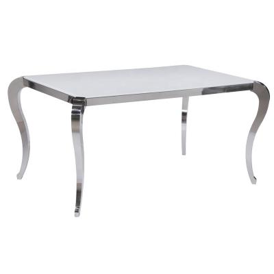 China (Other) adjustable dining table by Somette Tabitha Super White Starphire Glass for sale