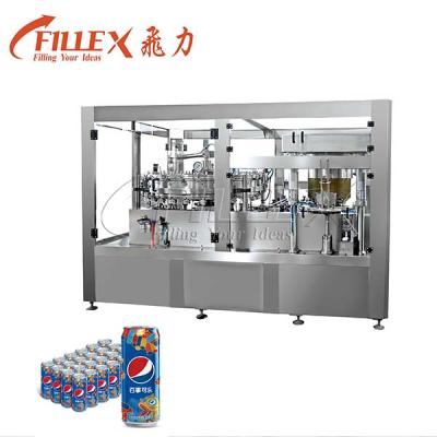 China Aluminum Canned Food Production Line Herble Green Black Ice Tea Canning Equipment for sale