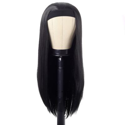 China Regular Wave 26 Inches Women's Straight Long Bob Synthetic Hair Wig Highlight for sale