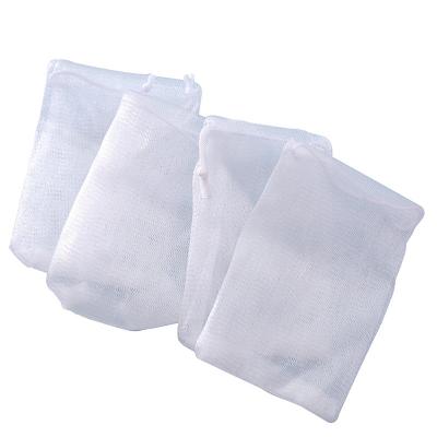 China Pro Promotion Recyclable Wholesale Drawstring Net Soap Bag Foaming Reusable Soap Mesh Bag With Roap for sale